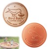 2PCS Bird Bath Copper Disk, 99.99% Pure Copper Bird Bath