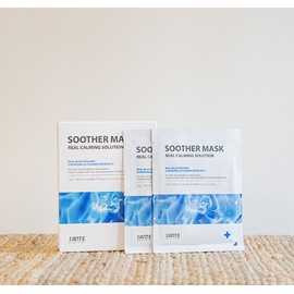 Santé Soother Mask Pack 1 box (10 sheets) Moisture soothing moisturizing pack Azulene Soother Modeling Pack full set 1kg / 상떼 수더 마스크팩 1박스(10매)수분 진정 보습팩 아줄렌수더모델링팩풀세트1kg