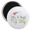 CafePress Im A Reel Fly Guy Magnets 2.25" Magnet (100