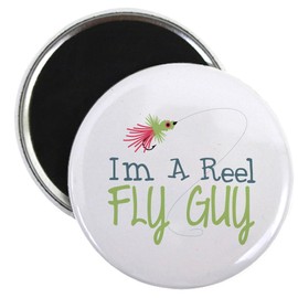 CafePress Im A Reel Fly Guy Magnets 2.25" Magnet (100 pack)