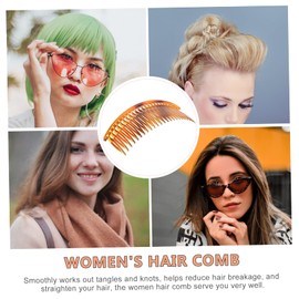 Healeved 6pcs Hair Combs for Women Side Hair Combs Black Fine Teeth for Styling and Decorative Look