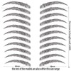 Aresvns Black Eyebrows Tattoo Sticker 132 Pairs, 4D Fake Eyebrows