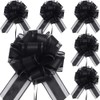RONGZUBAT 6pcs 7inch Large Pull Bows Wrapping Pull Bow Ribbon
