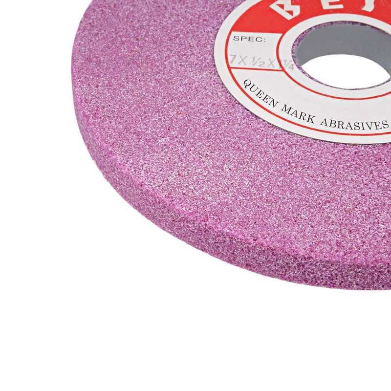 uxcell 7-Inch Bench Grinding Wheels Pink Aluminum Oxide PA 46