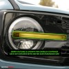 Deliciousticker For 21-25 Ford Bronco Yellow Front Headlight DRL PreCut