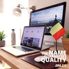 ANLEY Belgium Deluxe Desk Flag Set - 6 x 4