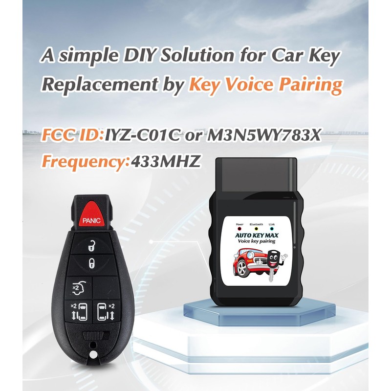 NorthAmerica Remote Key Vioce Paring Replacement for Volkswagen Routan 2009,