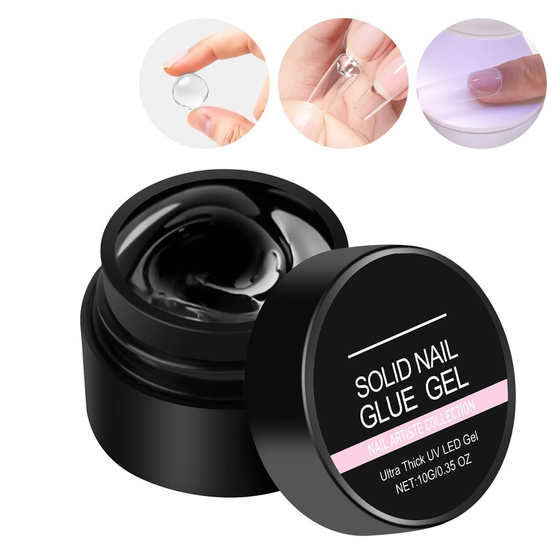 Solid Builder Gel, 10g Fester Builder Gel für Nagelverlängerung, Multifunktionell