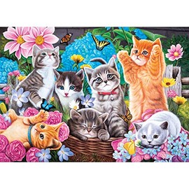 Puzzle Collector Art 1000 Piece Puzzle - Playtime In the Garden By Vivienne Chanelle