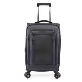 Brookstone Luggage Elswood Spinner Suitcase, Navy, Carry-On