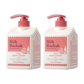 Milk Baobab Sera Body Lotion Floral Bouquet 600ml 2pcs / 밀크바오밥 세라 바디로션 플로럴부케 600ml 2개