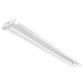 Feit Electric 4ft LED Dual Lamp Shop Light, 4500 Lumens, 4000K Cool White, Flush/Hanging Mount, Ideal for Garages & Workshops, 45W LED Garage & Workshop Lighting, 50,000 Hour Lifespan, SHOP/4X2/840/V1