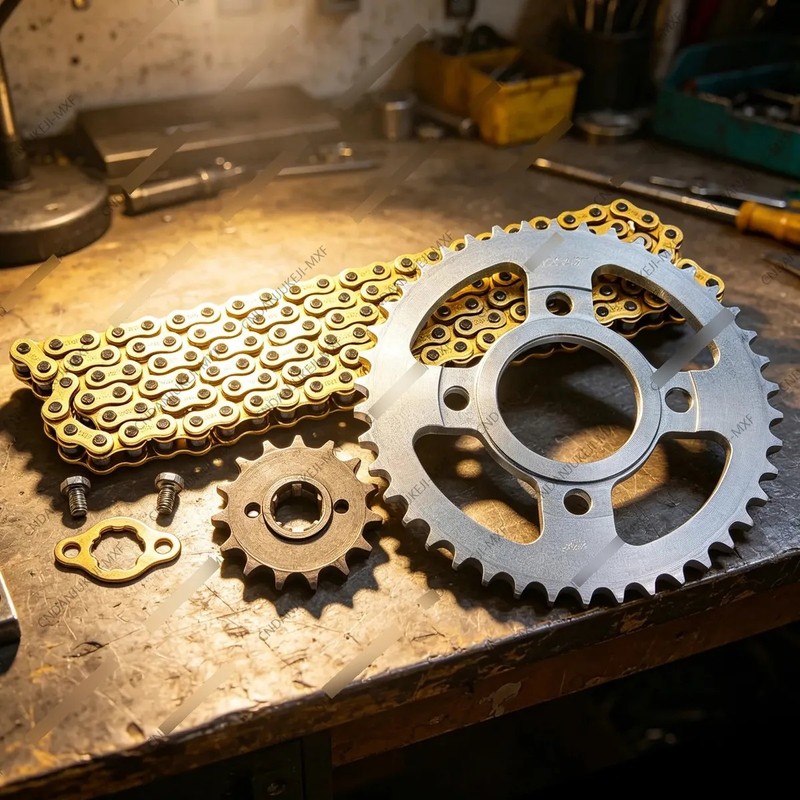 Kit Arrastre Sprocket Para Italika Dt200 Ft180 Ft200 Rt180
