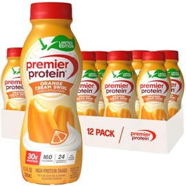 Premier Protein Shake, LIMITED EDITION Orange Cream Swirl, 30g Protein, No Added Sugar, 24 Vitamins & Minerals to Support Immune Health, 11.5 fl oz, 12 Pack