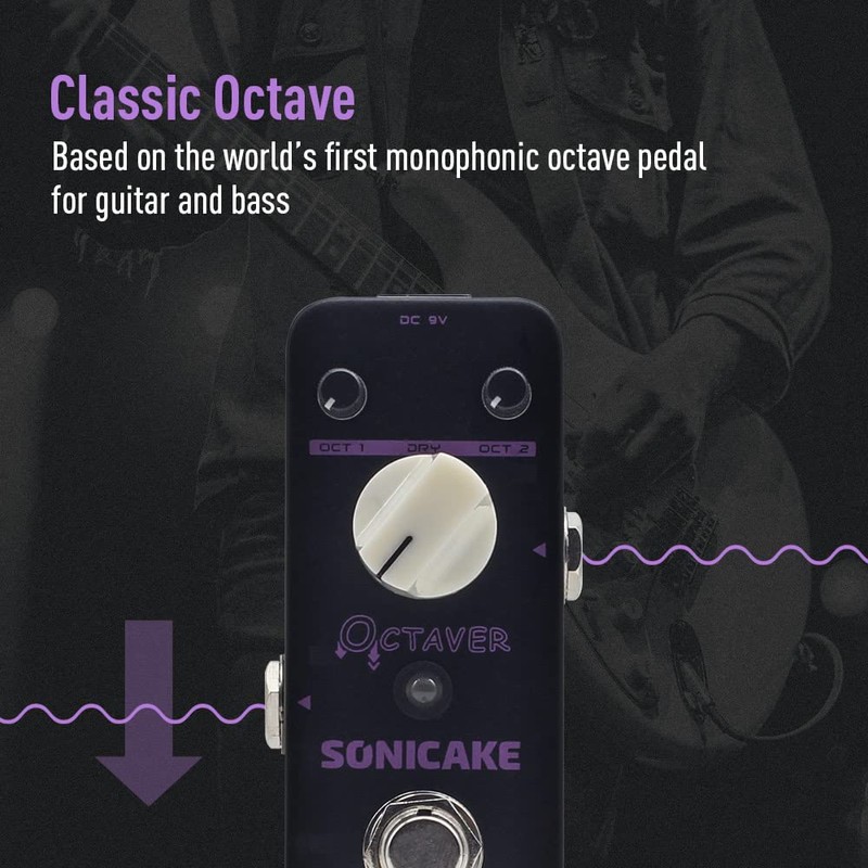 SONICAKE Octave Guitar Pedal Octave Pedal Guitar Effects Pedal Analog