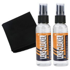 YEIN 2 Pairs Eyeglass Lens Cleaner Spray Kit with 1 Cloth, Anti-Static Cleaning Solution for Glasses&Sunglasses&Screens(Bigger)