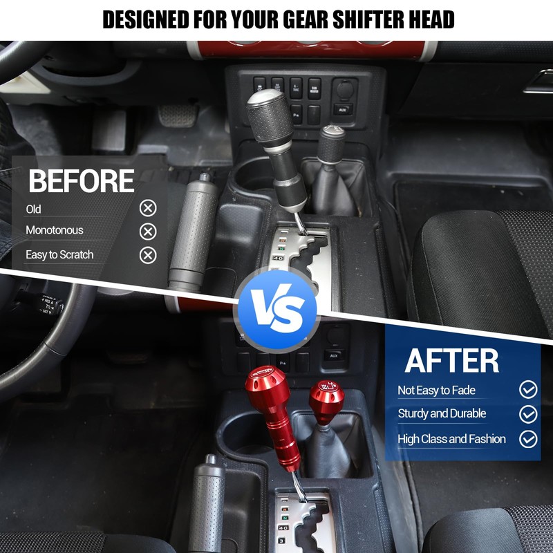Fgtagtal Compatible with Toyota FJ Cruiser 2007-2021 Car Gear Shifter