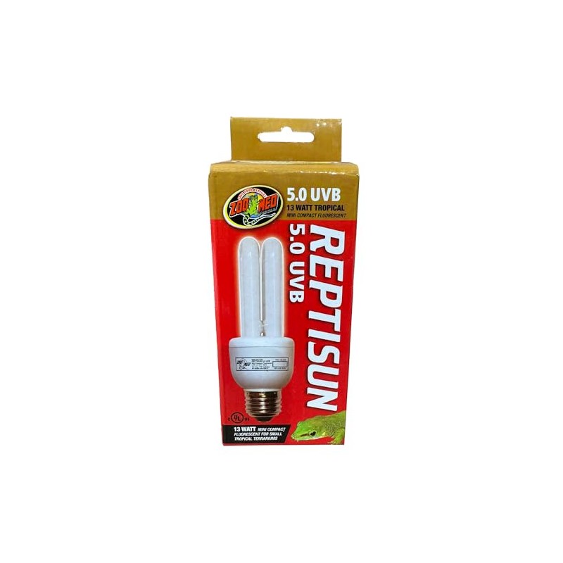 Zoo Med Reptisun 5.0 Uvb Mini Compact Fluorescent (Pack of