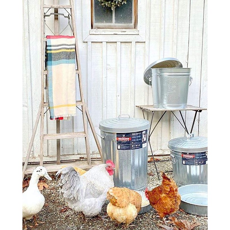 Behrens Manufacturing 6210 Galvanized Steel Trash Can, 10-Gallon