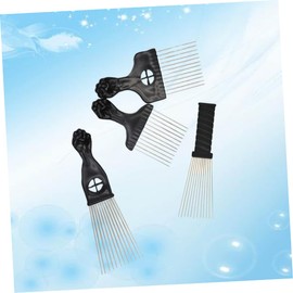 Baluue 4pcs Hairdressing Comb Steel -tail Comb for Detangling for Styling and Haircut