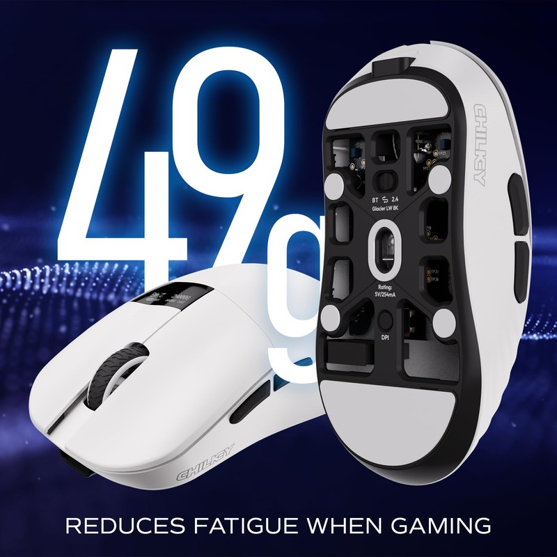 OOCTPK Chilkey Glacier LW 8K M Wireless Gaming Mouse with