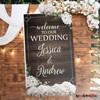 SPEEDYORDERS Rustic Wedding Sign - Custom Wooden Welcome Sign -