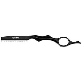 Efalock Professional Styling Rasiermesser aus Aluminium mit Entsorgungsbox Ergonomisch geformtes, blau/ schwarz
