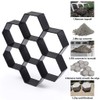 Skelang Hexagon Pavement Mold, 11.4"×11"×1.7" Reusable Walk Path Maker, Concrete