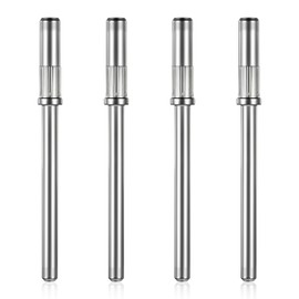 Andibro 4Pcs Nail Drill Bit Shank Mandrel, Mandrel Bits for Small Sanding Bands Small Mandrel Nail Bit 3.1 MM Mini 3/32 Shank Nail Drill Bits for Electric Drill File Machine