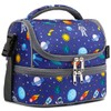 FlowFly Kids Double Decker Cooler Insulated Lunch Bag Large Tote