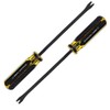 Bonsicoky 2PCS 9.6" Nail Pullers, Manual Tack Puller, Staple Remover Screwdriver Tool For Upholstery, automotive trim, bicycle tire remove, Hard to Remove Nails