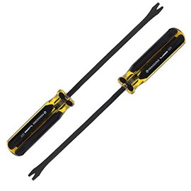 Bonsicoky 2PCS 9.6" Nail Pullers, Manual Tack Puller, Staple Remover Screwdriver Tool For Upholstery, automotive trim, bicycle tire remove, Hard to Remove Nails