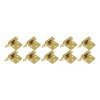 Herrajes Guerrero Bisagra Americana Laton Brillante Bisagra De Parche 10