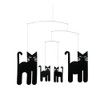 Flensted Cats Mobile, Stahl, schwarz, 30x34cm