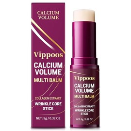 Barra de bálsamo múltiple de calcio - Bálsamo múltiple de volumen de calcio, barra hidratante de colágeno coreano, antienvejecimiento, crema hidratant