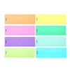 Pack of 8 Assorted Coloured 210x80mm Dyslexia Overlay Reading Strips