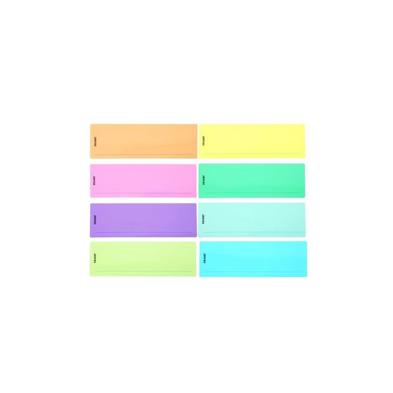 Pack of 8 Assorted Coloured 210x80mm Dyslexia Overlay Reading Strips