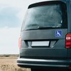 Rollstuhl Magnet-Schild I 15 x 15 cm I für Rollstuhl-Fahrer,