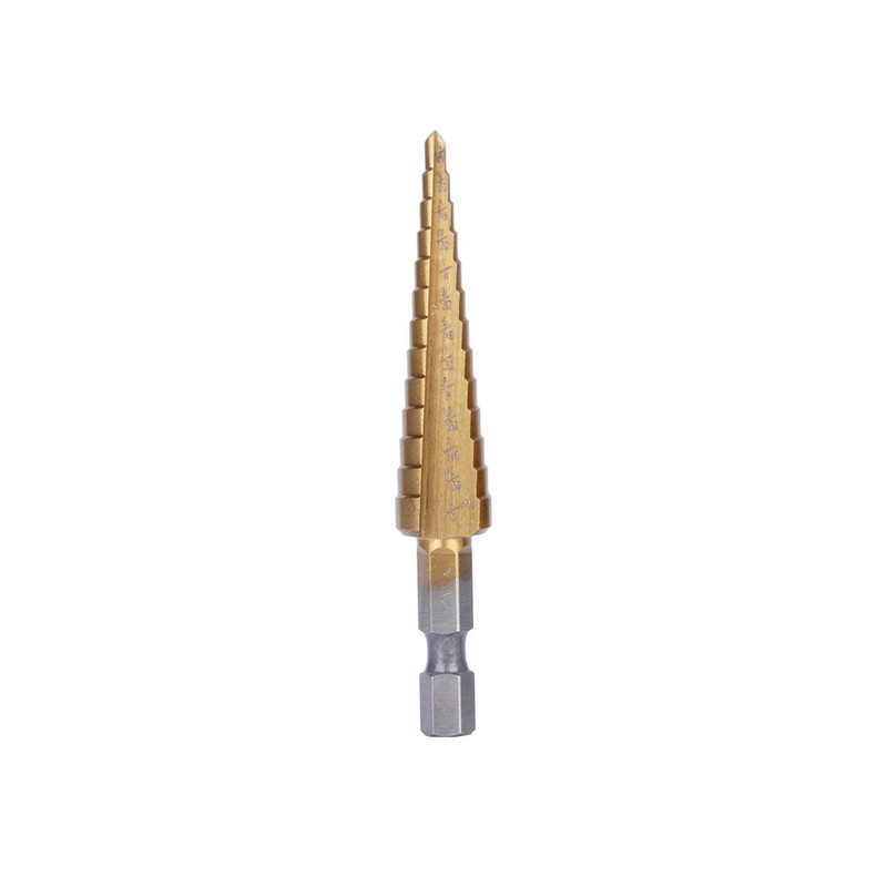 3 Pcs Small HSS Step Ti Cone Drill Hole Cutter