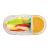PackIt Mod Mini Bento Food Storage Container, Mint, Shatterproof Crystal