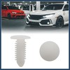 INFINAUTO 30Pcs White Plastic Rivets Splash Guard Fastener Push Type