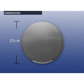 GoldTone Stainless Steel Reusable Disk Coffee Filter - Aeropress Coffee Presser