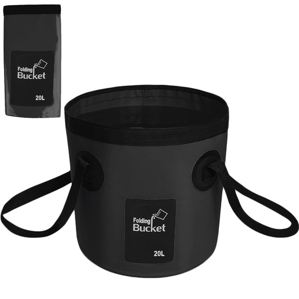 Foldable Bucket, 20 L Multifunctional Folding Bucket, Outdoor Folding Bowl,