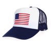 SA106 American Flag Patriotic USA Classic 5 Panel Mesh Snap