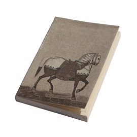 DeKulture Persian Horse 140-Page Notebook - Acid-Free Paper, Flat Open Softcover, Travel Journal, Diary, Gift for Men & Women (125gsm)