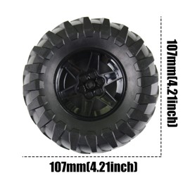 Building Blocks Technical Parts 2pcs TYRE Tractor Dia. 107X44 & Rim Dia 56 X 34 Compatible with Major Brand for Kids Boys Toy