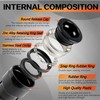 180PCS Air Hose Push to Connect Fittings Kit, 1/8",1/4",5/16",3/8",1/2" &