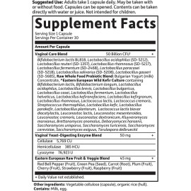 Garden Of Life Probióticos 50 Billones Vaginal Care 30 Caps.