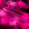 Couah Pink Heart LED String Lights 8.5Ft Mother's Day Lights