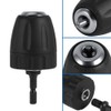 Quick Release Drill Chuck, 3/8-24UNF 0.8-10 mm Keyless Drill Chuck